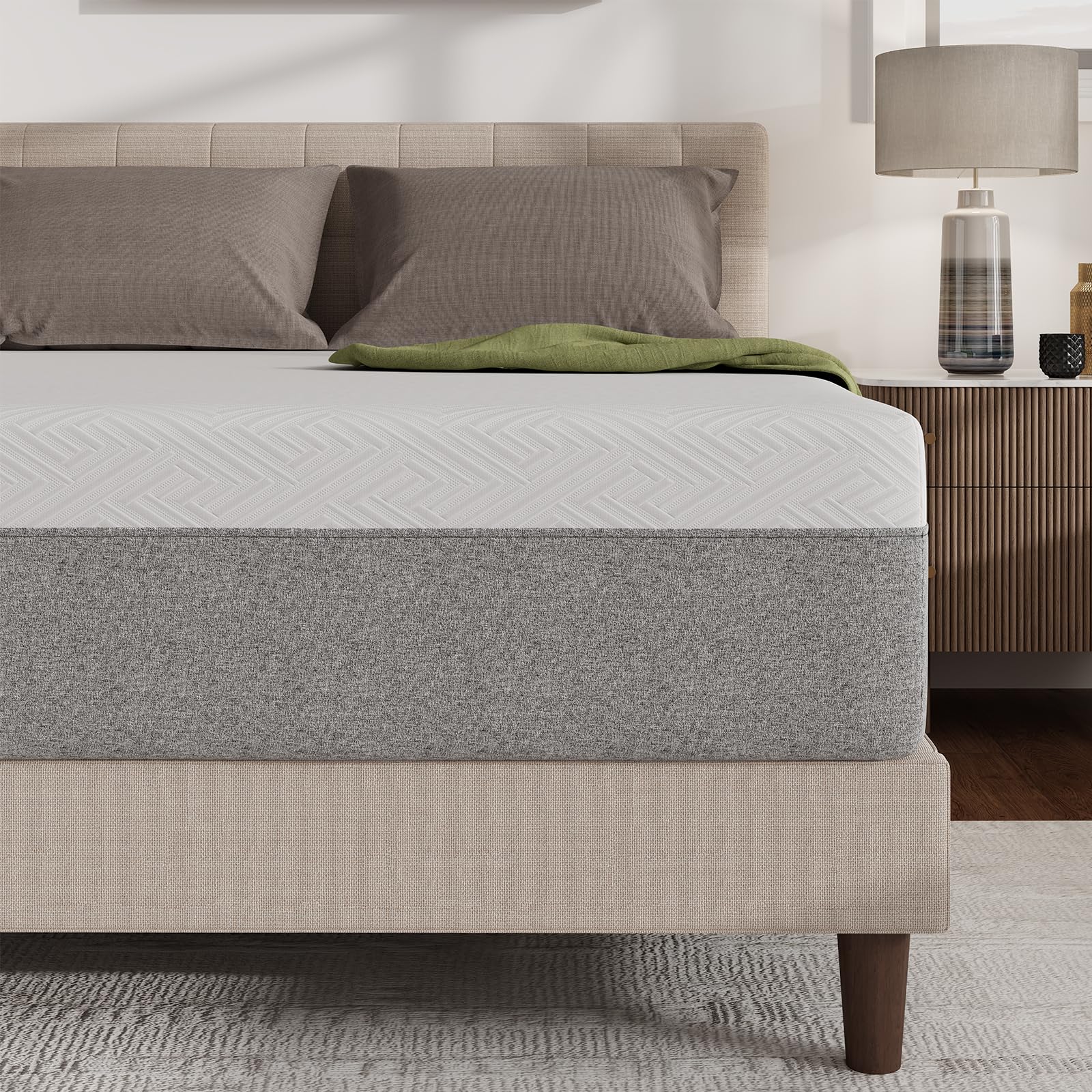 Novilla 12 Inch Gel Twin Memory Foam Mattress 3-Layer
