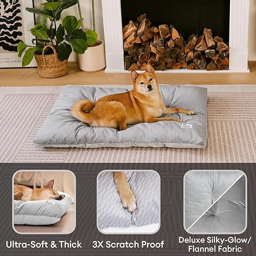 Miniatura 3 de FUNNY FUZZY Tapete para cama de perro, tapete reversible lavable para mascotas, tapete esponjoso para perros de tamaño grande, gatos de interior,