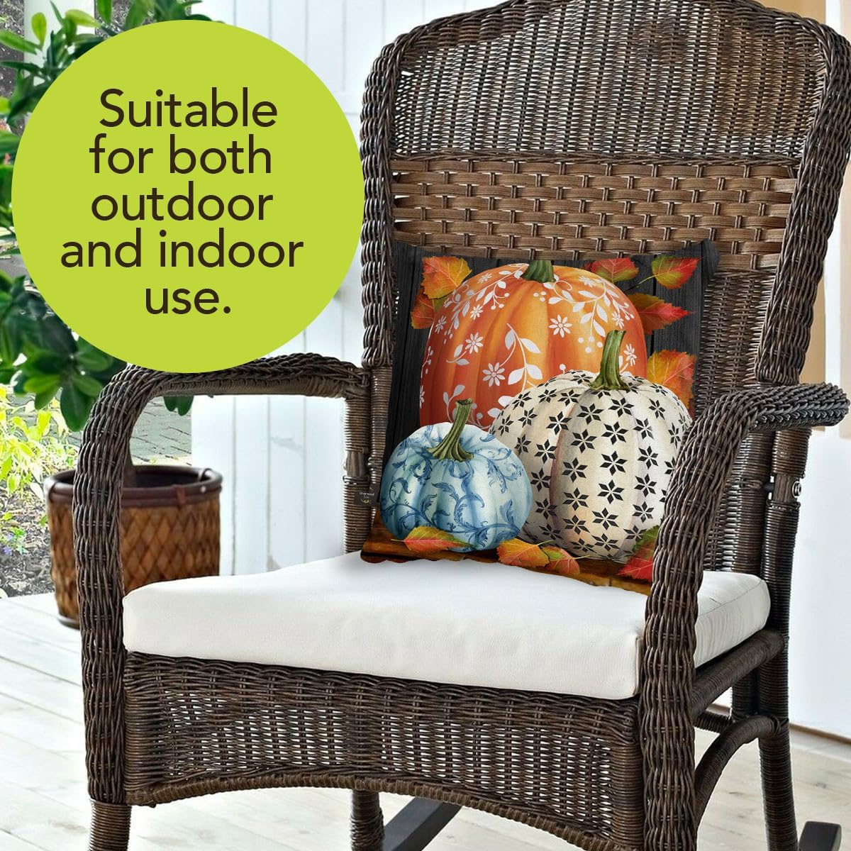 Briarwood Lane Elegant Pumpkins Pillow