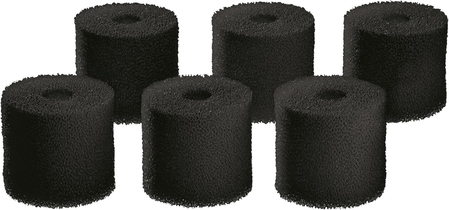 Indoor Aquatics Carbon Pre-Filter Foam Set of 6 for The Biomaster, Black