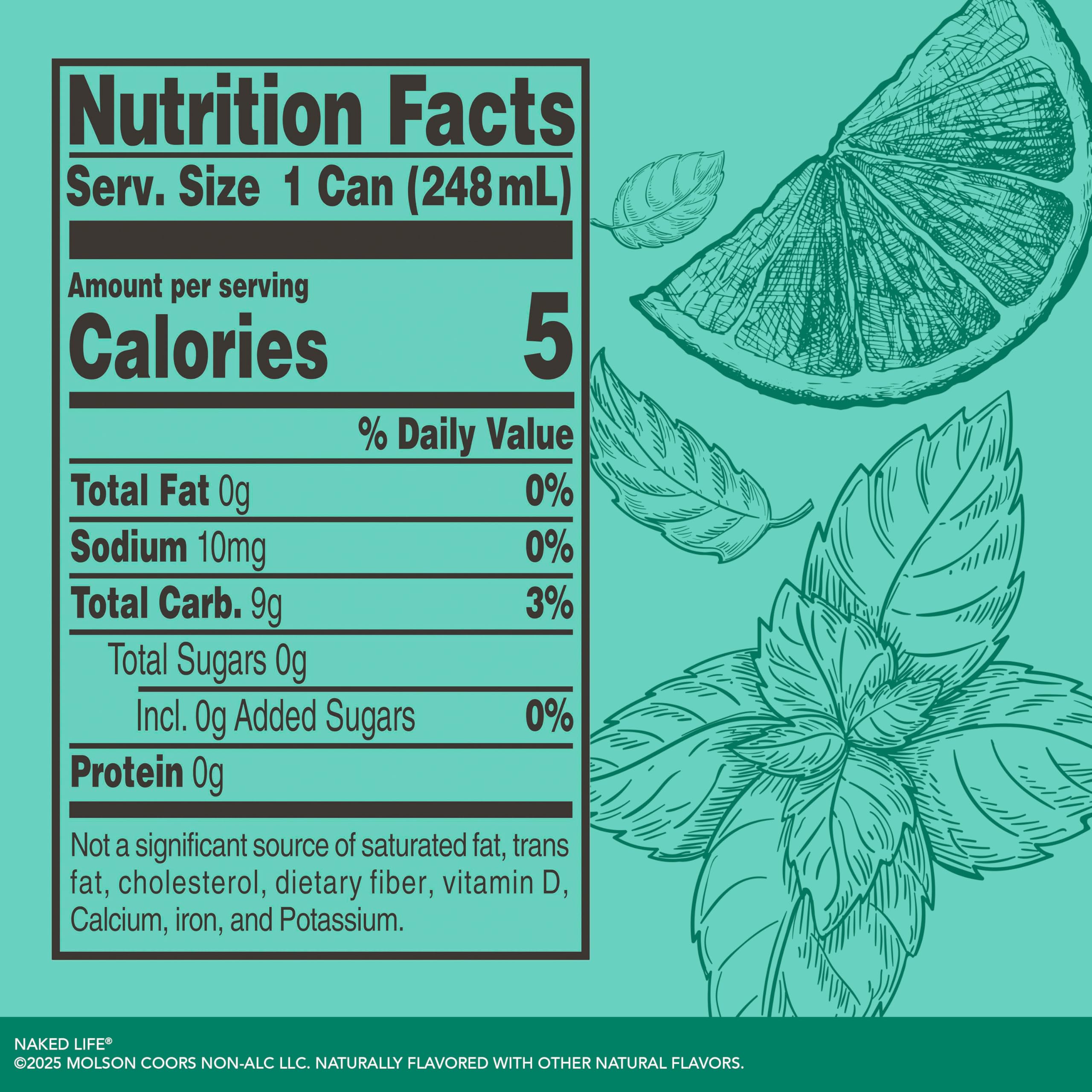Naked Life Non-Alcoholic Drinks, Mojito 8.4 Fl Oz Cans, Pack Of 4 + Negroni Spritz 8.4 Fl Oz Cans, Pack Of 4