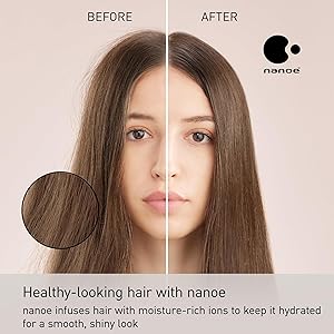 Panasonic Nanoe Salon Hair Dryer with Oscillating QuickDry Nozzle, Blow Dryer with Diffuser and Concentrator Attachments, 3 Speed Heat Settings for Easy Styling and Healthy Hair - EH-NA67-W (White)