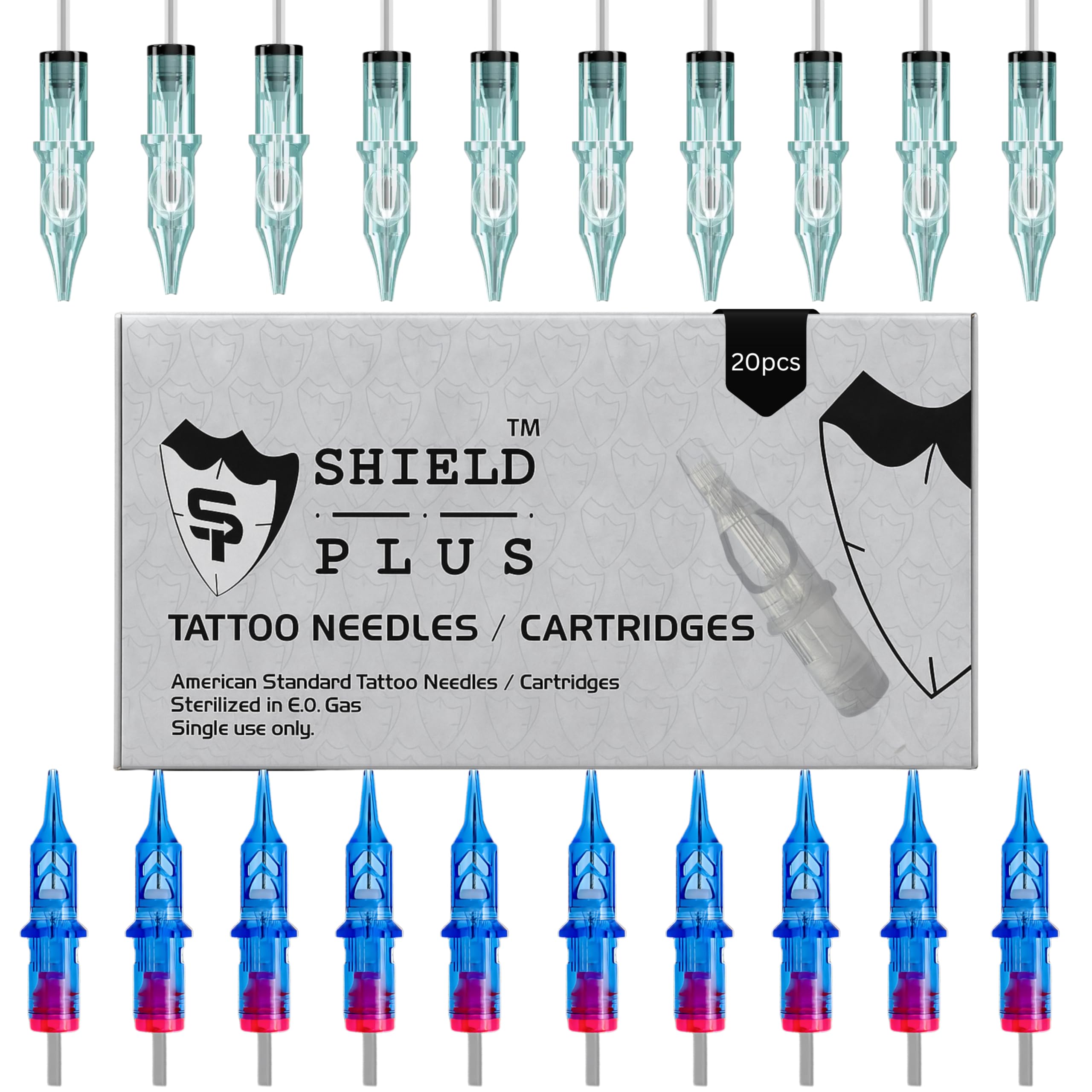 SHIELD PLUS 9RL 11SERM Tattoo Cartridge Needle for Tattoo Machine (Pack of 20)-picture-24