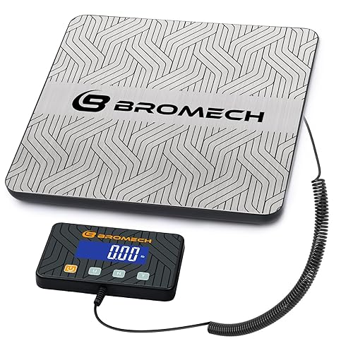 Básculas Postales para Envío de Paquetes 440lb Báscula de Correo Digital Heavy Duty Alta Precisión 0.35oz Báscula de Franqueo con Pantalla Separada,