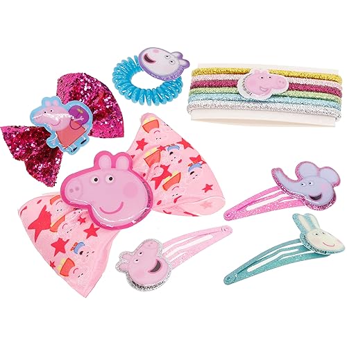 Miniatura 6 de Peppa Pig - Mochila Townley Girl Bolsa de regalo de maquillaje cosmético incluye accesorios para el cabello y mochila de PVC impresa para niños y