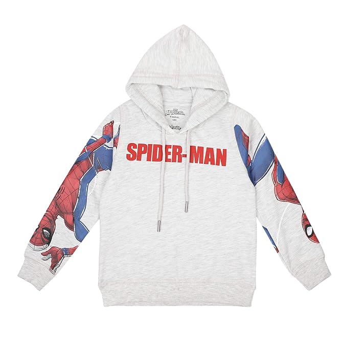Spiderman Grey Color Boys Hoodie