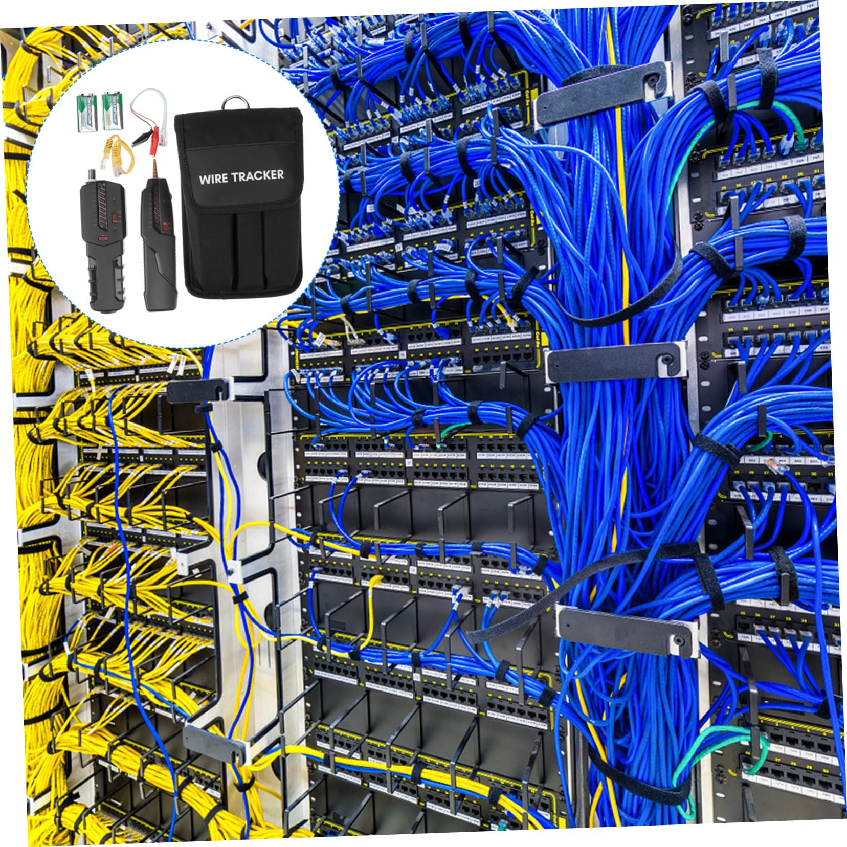 PRETYZOOM Testeur De Câble Réseau Ethernet Détecteur De Ligne Émetteur Récepteur Testeur De Câble Réseau Test De Ligne Téléphonique Tonalité De Fil