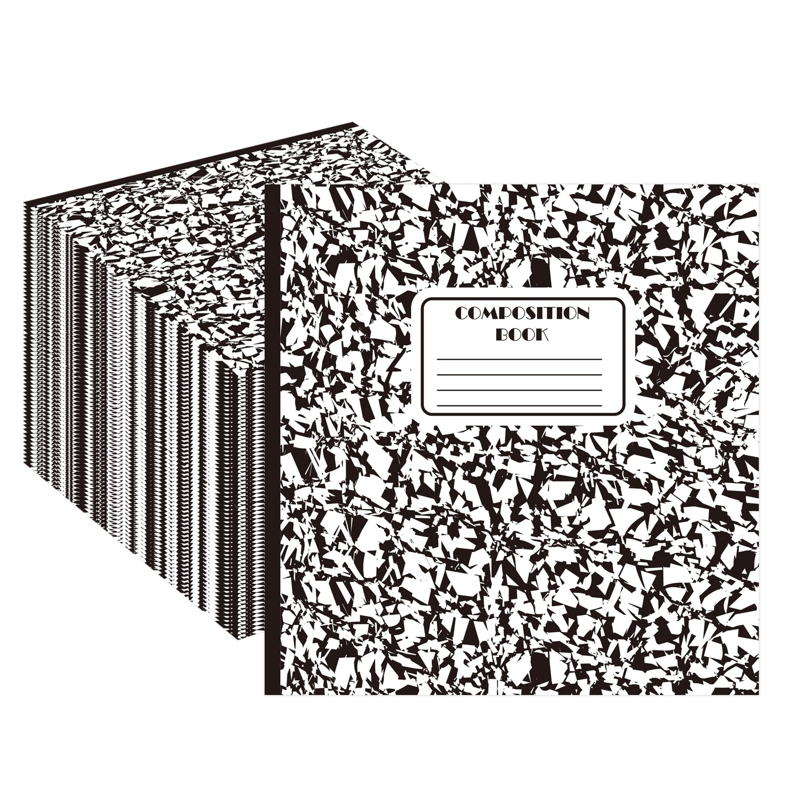 50Pcs Back to School Napkins Disposable Composition Notebook Luncheon Paper Napkins Black White Decorative School College Ruled Dinner Napkin for First Day of School Back to School Party Supplies
