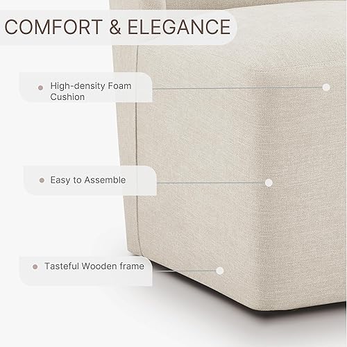 Miniatura 5 de Juego de 1 sillas de comedor tapizadas con ruedas, respaldo moderno sin brazos laterales con rodillos para comedor, dormitorio, sala de estar, sala