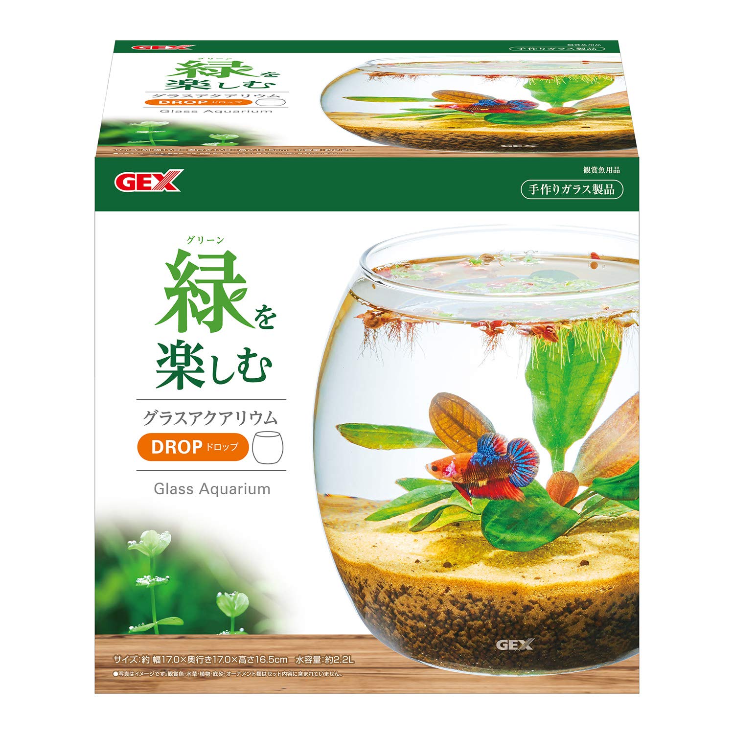 Amazon.co.jp: GEX AQUARIUM グラスアクア ドロップ 水草 多肉