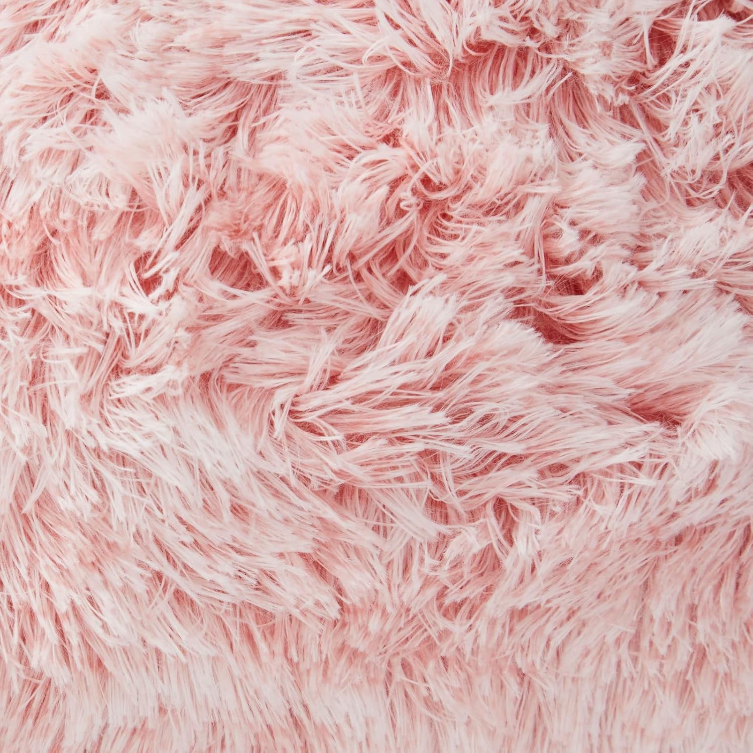Blush Pink Faux Fur 18x18 Euro Throw Pillow Covers