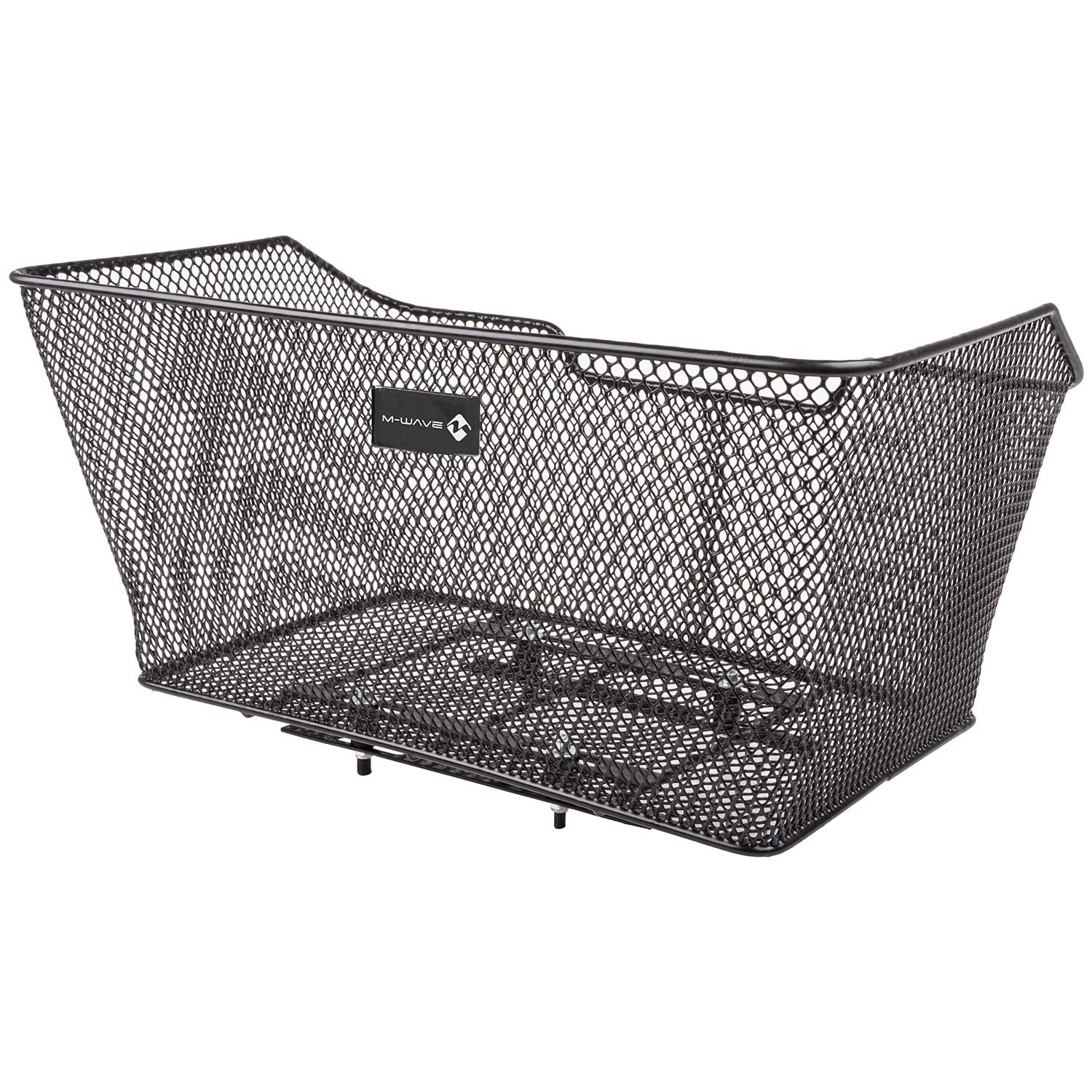 M-Wave Ba-RM XXL Panier métallique Adulte Unisexe, Noir, 27,5 x 48,5 x23/15 cm