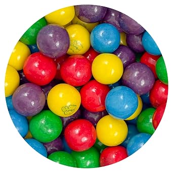 Blow Pop Gumballs, 1 Inch Gumballs, Approx. 130 Pieces, 3lb Bulk Bag, Assorted Fruit Flavored Bubble Gum, Gumball Machine Refills