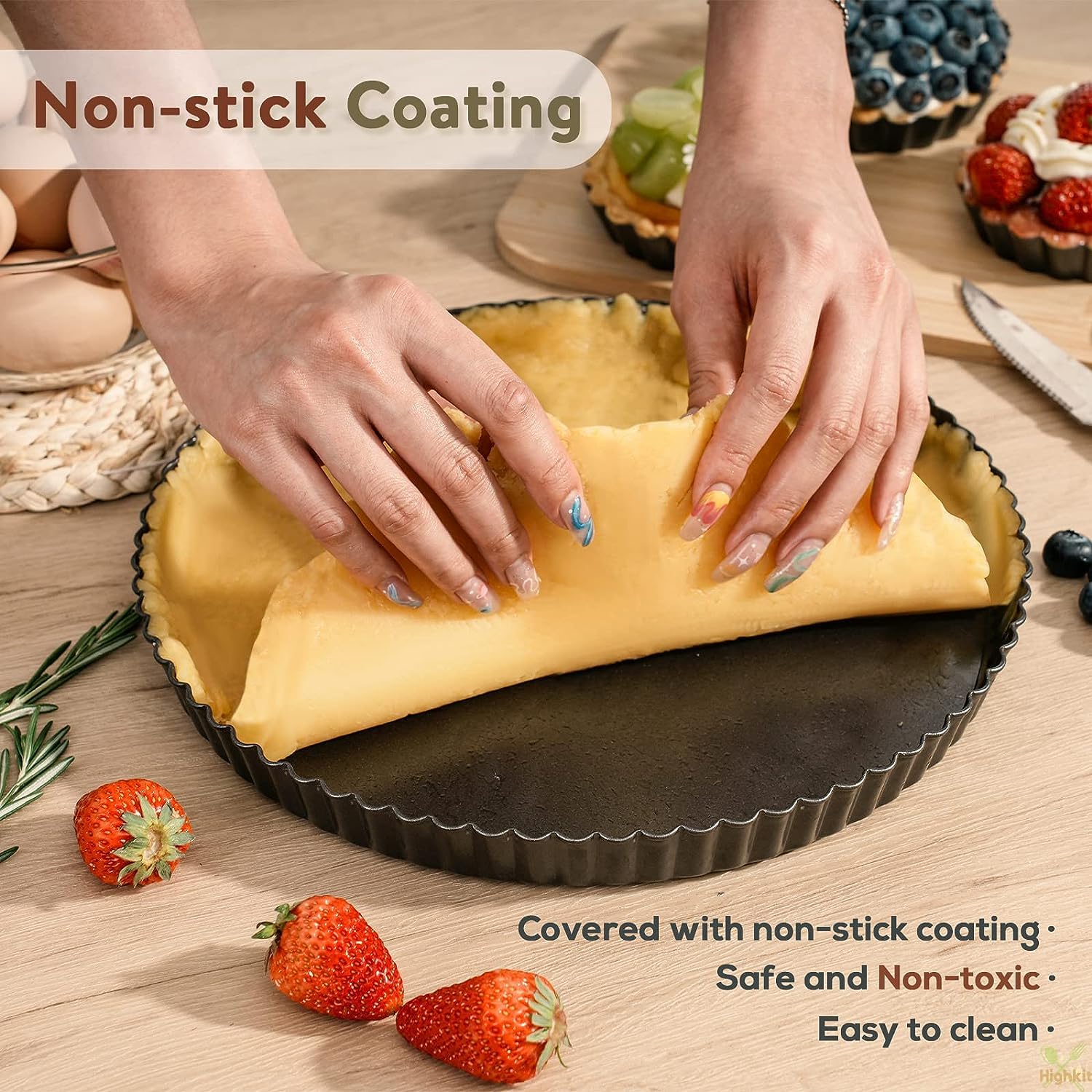 Teglia Forno 0.4mm Stampo Crostata Zanetti 28cm - Carbon Steel Antiaderente Nero Teglia Per Crostata
