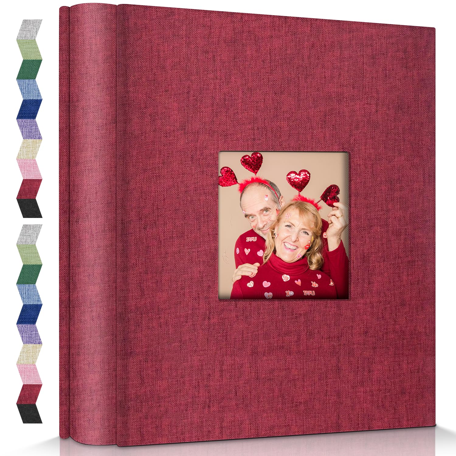 popotop Photo Album 4x6-600 Photos Photo Books with 600 Horizontal and Vertical Pockets,Linen Cover Albums for Family Wedding Anniversary Baby