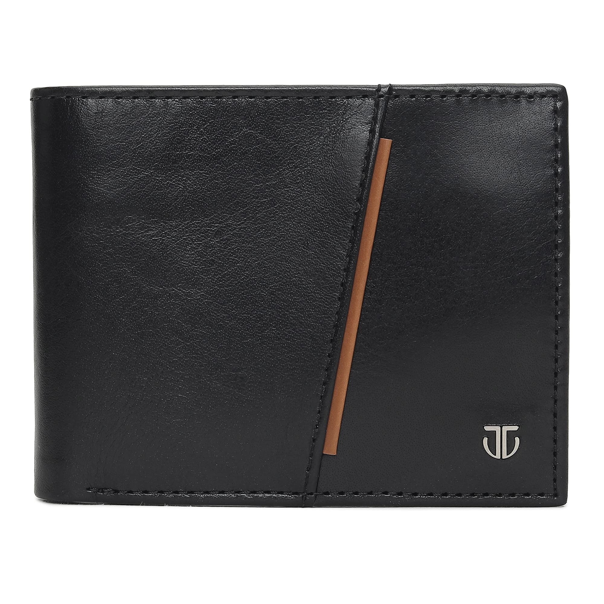 TitanBlack and Tan Bifold Wallet