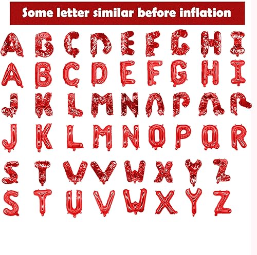 Miniatura 7 de Globos de letras negras de 16 pulgadas de Mylar con letras del alfabeto A-Z, juego de globos para decoración de bodas, fiestas de cumpleaños, 26