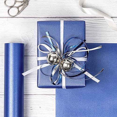 Vista 144 de RUSPEPA Papel de regalo negro mate, color liso perlado, papel lustre perfecto para bodas, cumpleaños, Navidad, baby shower, 17 pulgadas x 32.8 pies