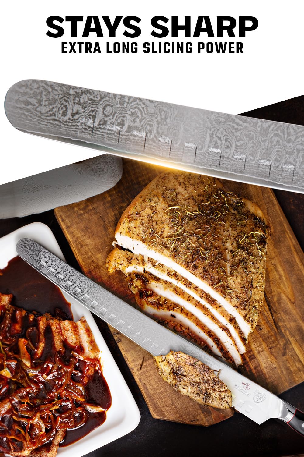 Dalstrong 14" Extra-Long Slicing Knife - AUS-10V Steel — Amazon image 2