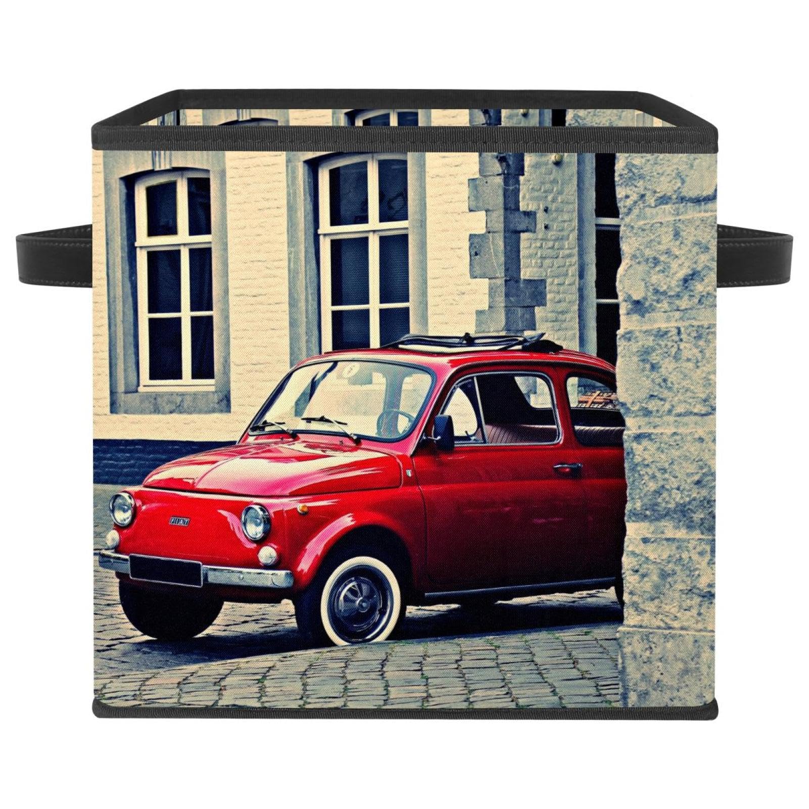 Boîte de rangement pliable rouge pour en finir avec le désordre des jouets et vêtements