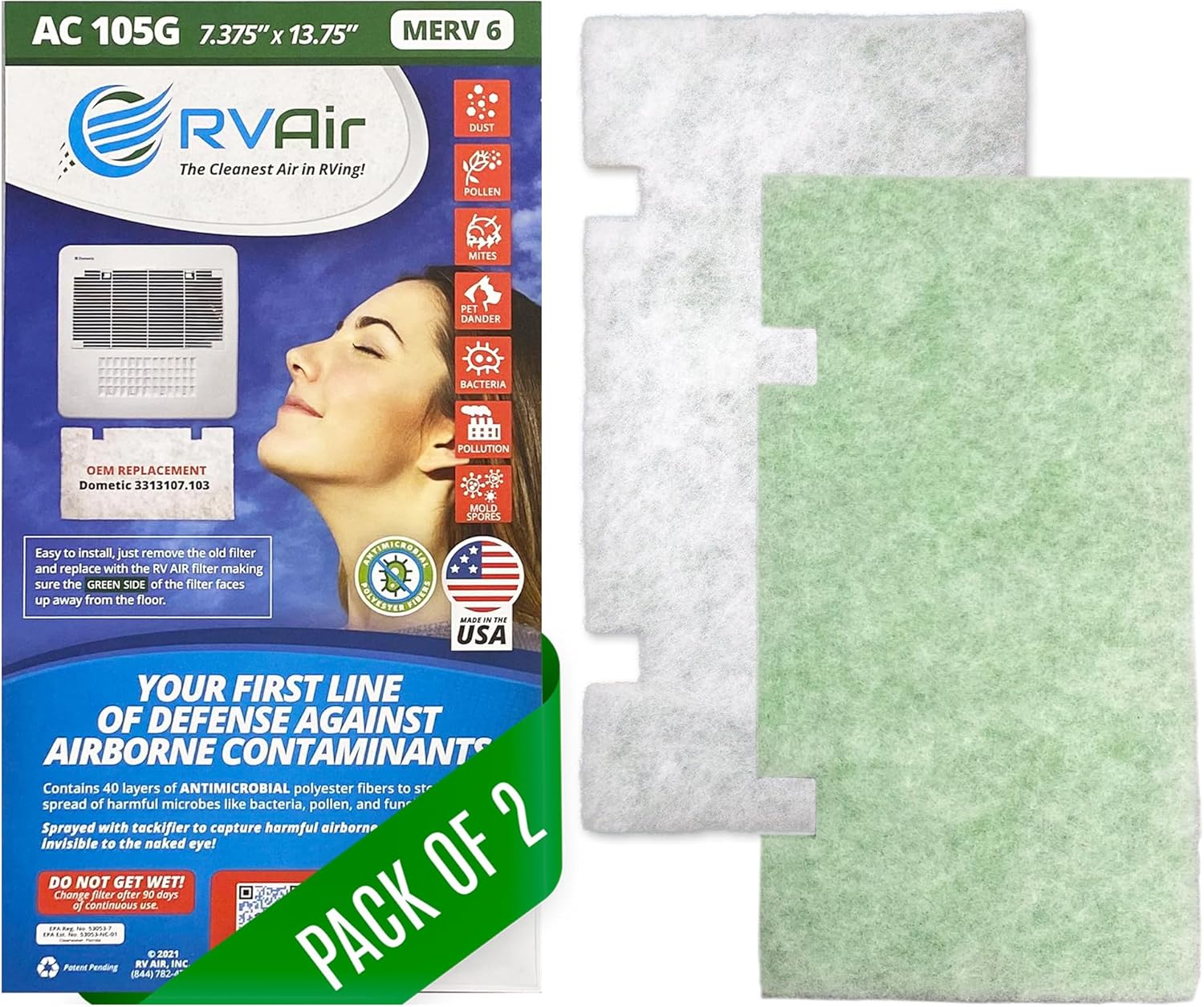 RV Air AC Filter Air Conditioner Replacement Filters RV