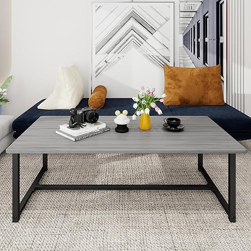 Farmhouse Coffee Table Rectangular Center Table for Living Room Table