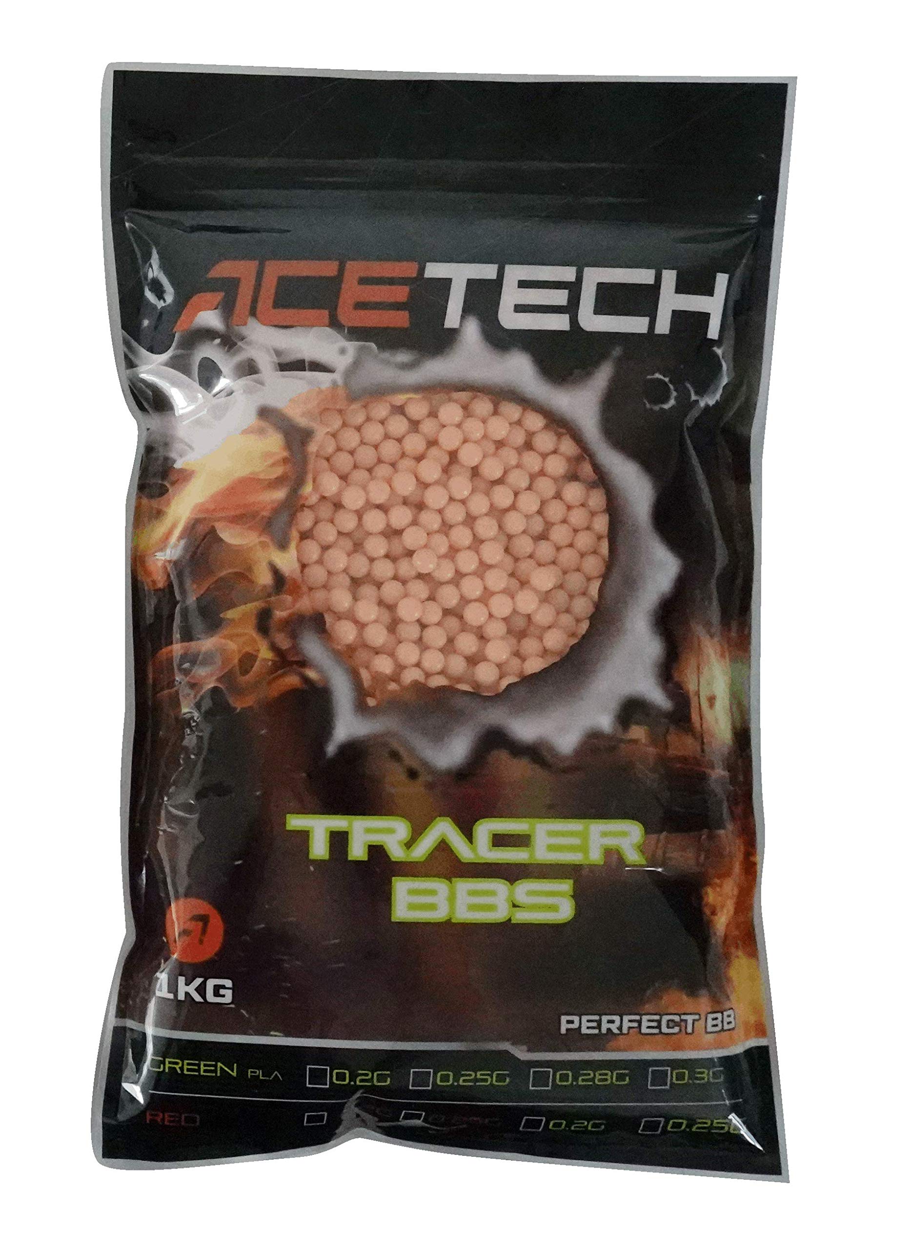 Amazon.co.jp: ACETECH 蓄光 発光BB弾 赤 0.20g 5000発 高精度製造