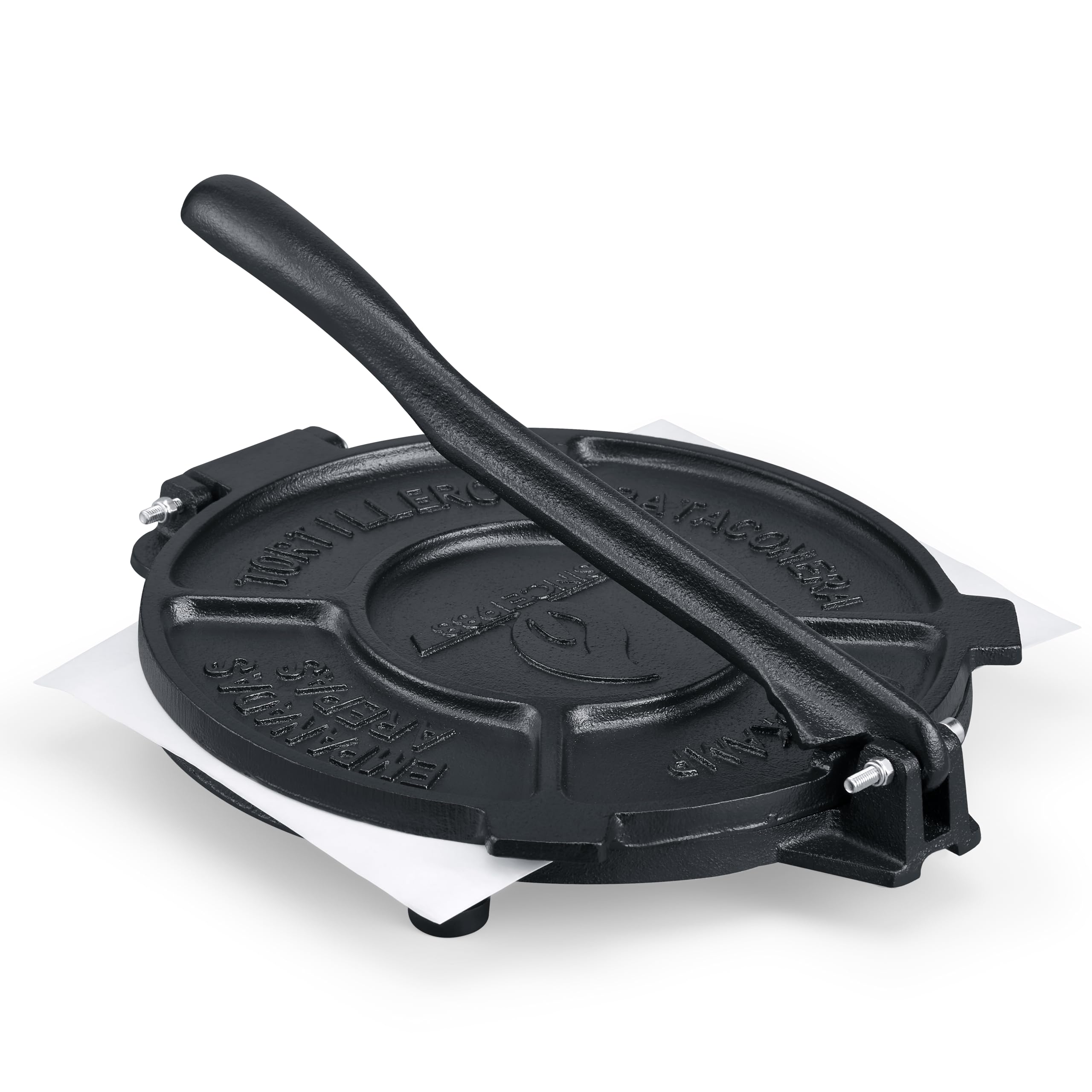COOKAMP Cast Iron 12 Inch Tortilla Press