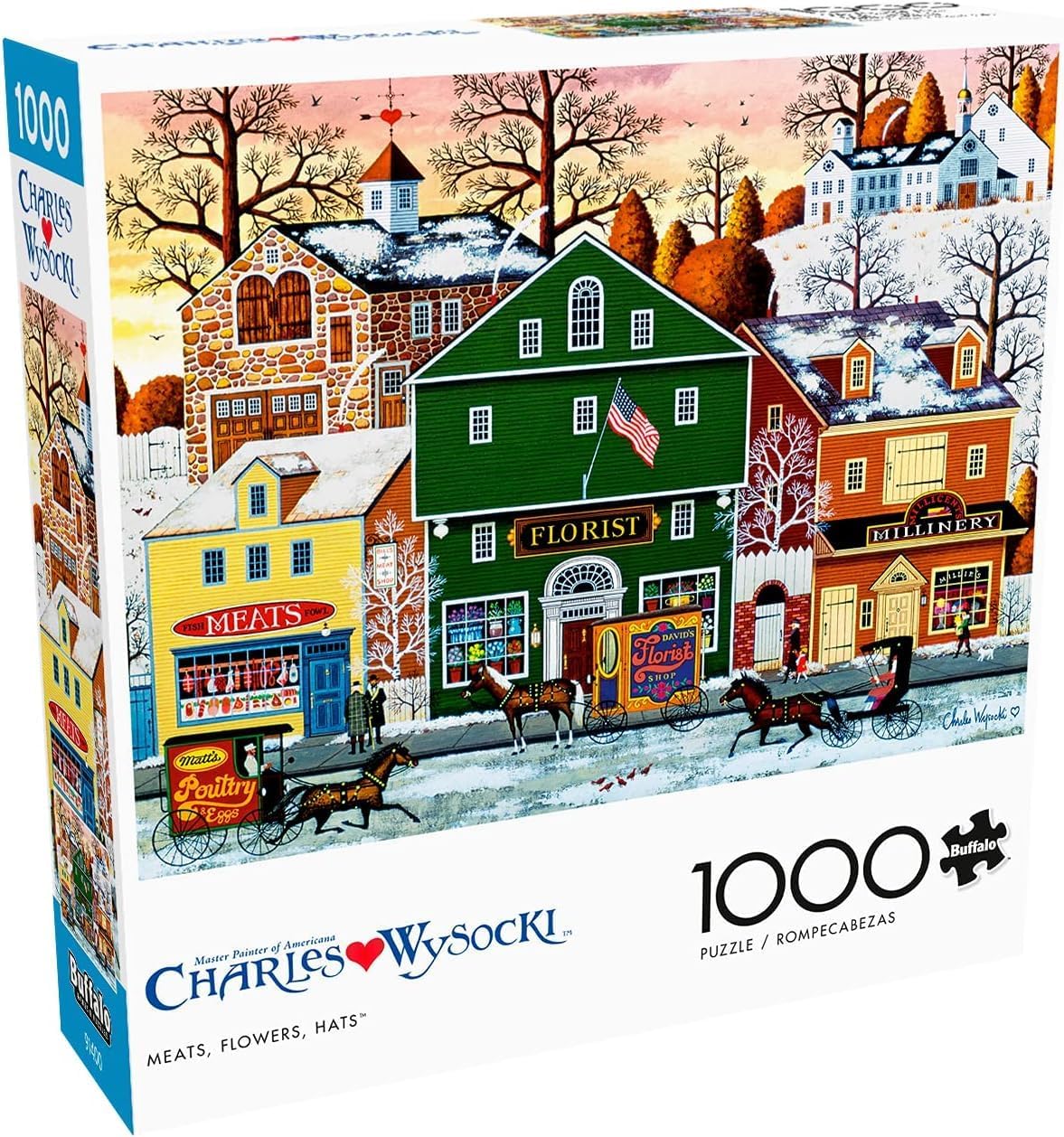 Buffalo Games - Charles Wysocki - Meats, Flowers, Hats - 1000 Piece Jigsaw Puzzle