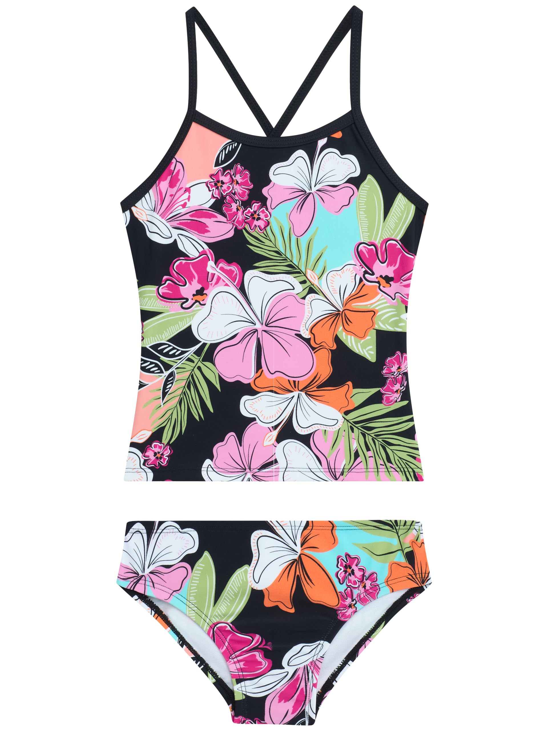 Kanu Surf Girls' Melanie Beach Sport 2-Piece UPF 50+ Banded Tankini