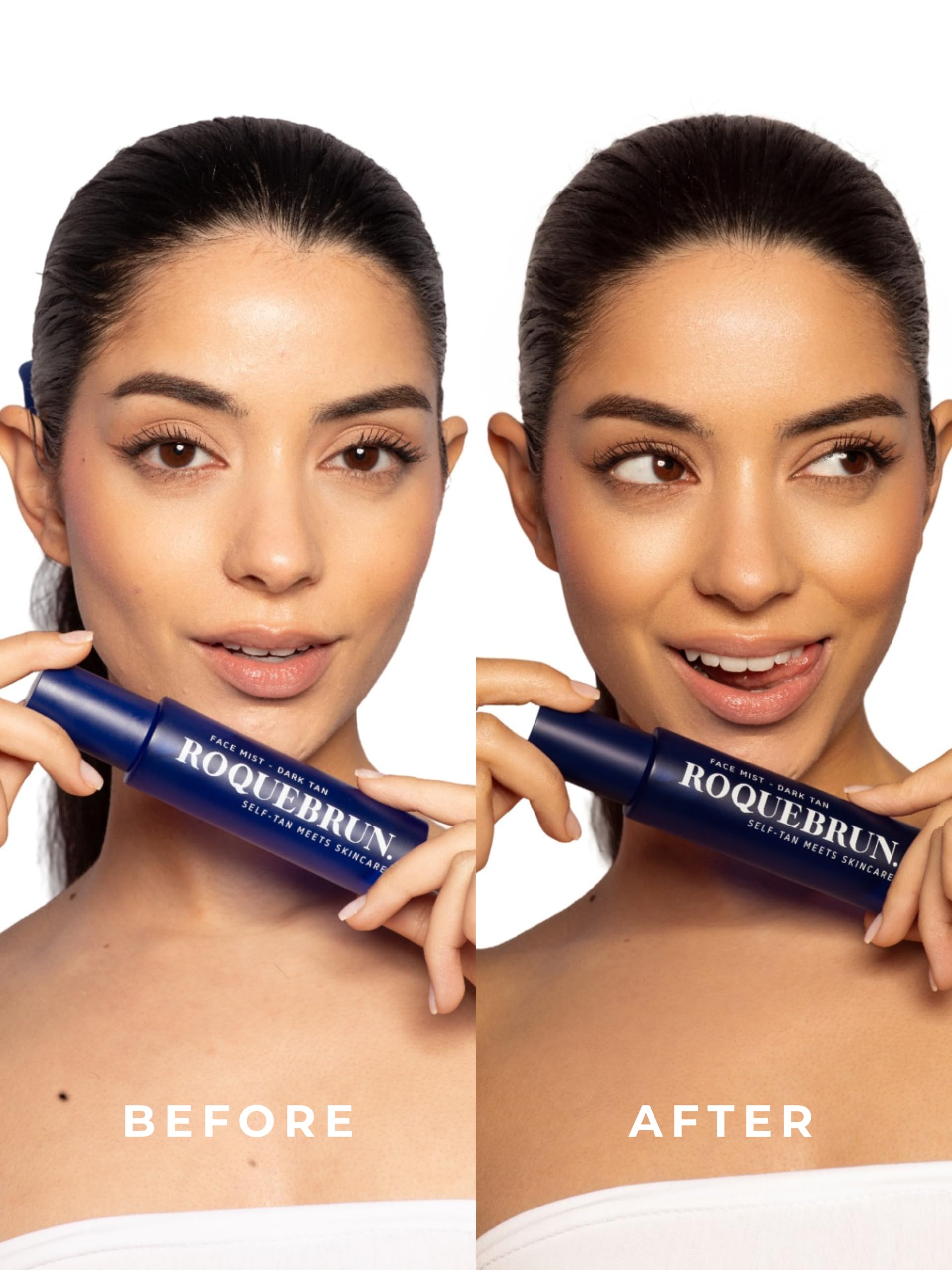 ROQUEBRUN - Selbstbräuner Gesicht Face Mist - Light - Tanning Spray - Gesichtsbräuner Spray - Hydrating Face Mist - 30ml