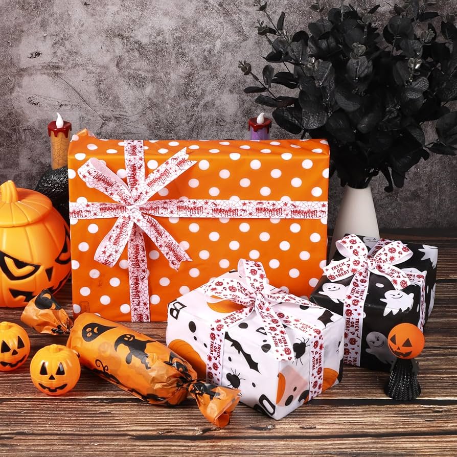 ハロウィンカラー リボン 20個 ハロウィンカラー リボン 20個