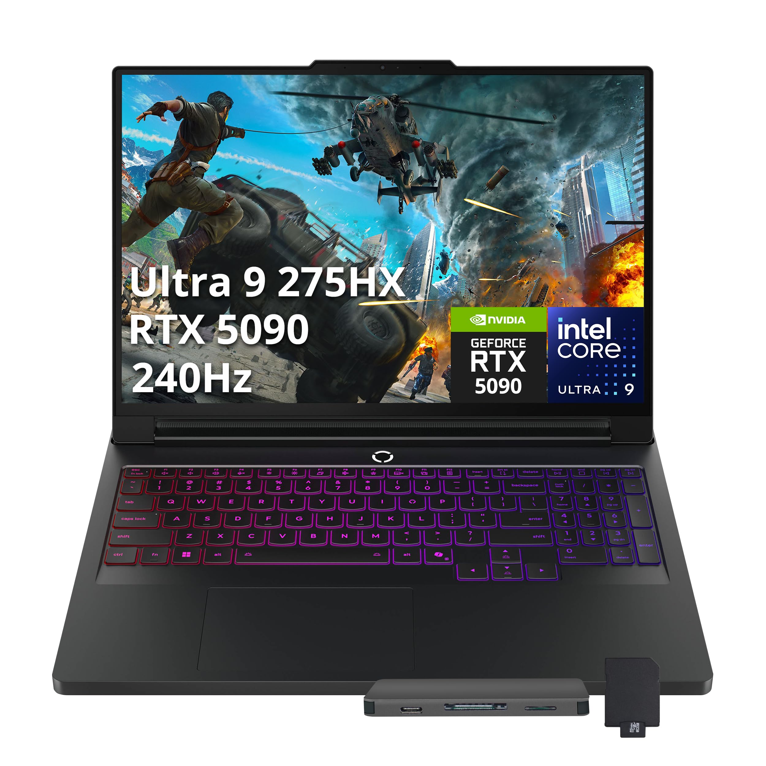 Lenovo Legion Pro 7i AI Gaming Laptop, 16" WQXGA OLED 240Hz, Intel Ultra 9 275HX, GeForce RTX 5090 24GB, 32GB DDR5, 3TB Storage (2TB SSD+1TB Docking