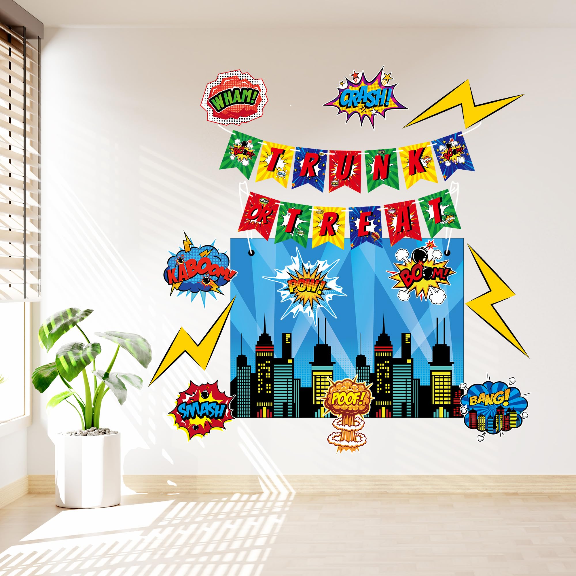 Trunk Or Treat Signs Halloween Trunk Or Treat Car Decorations Kit For ...