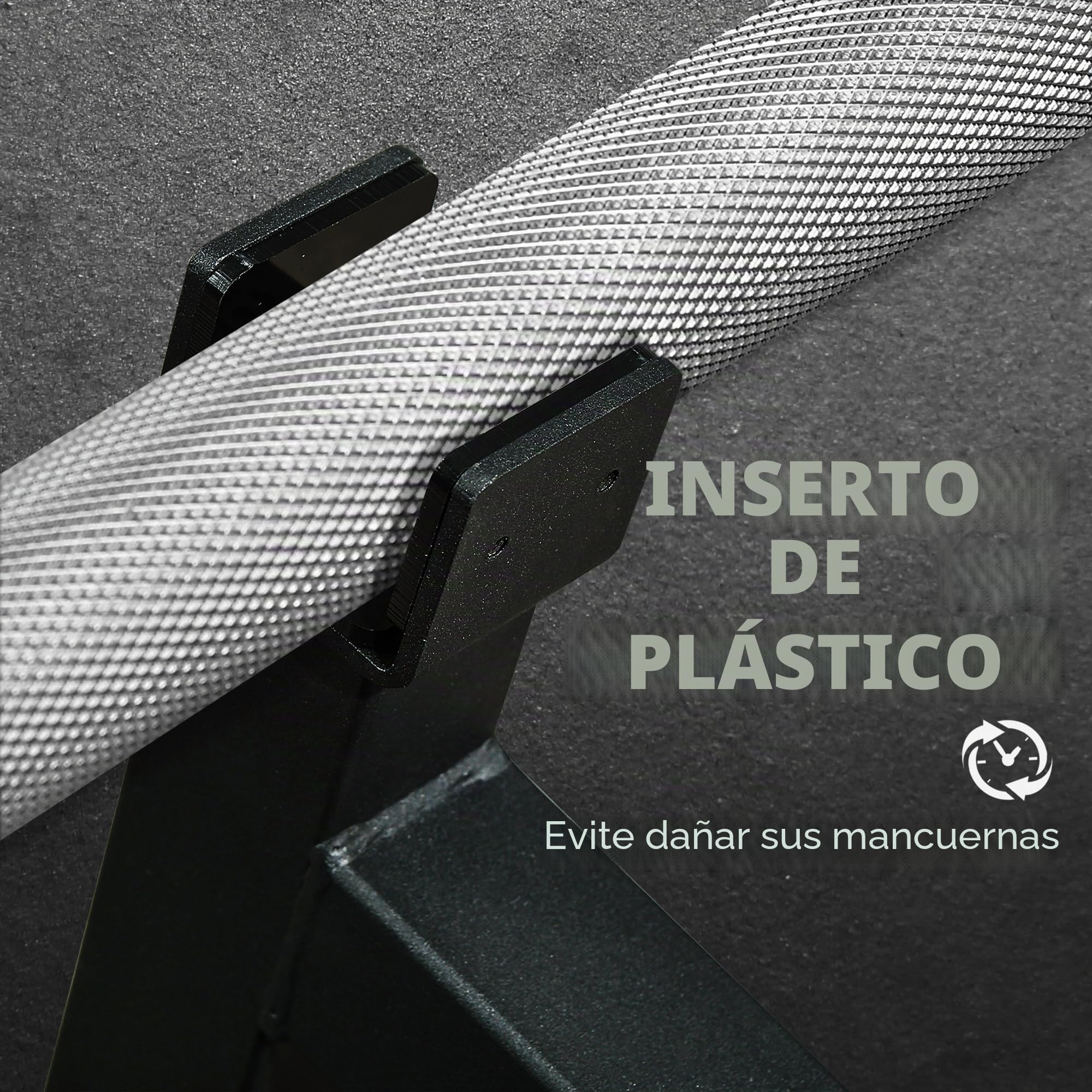 SPORTNOW - Gato de mancuernas, soporte de barbell mini deadlift barbell jack de acero con mango antideslizante para entrenamiento de fuerza en casa carga máx. 200 kg negro