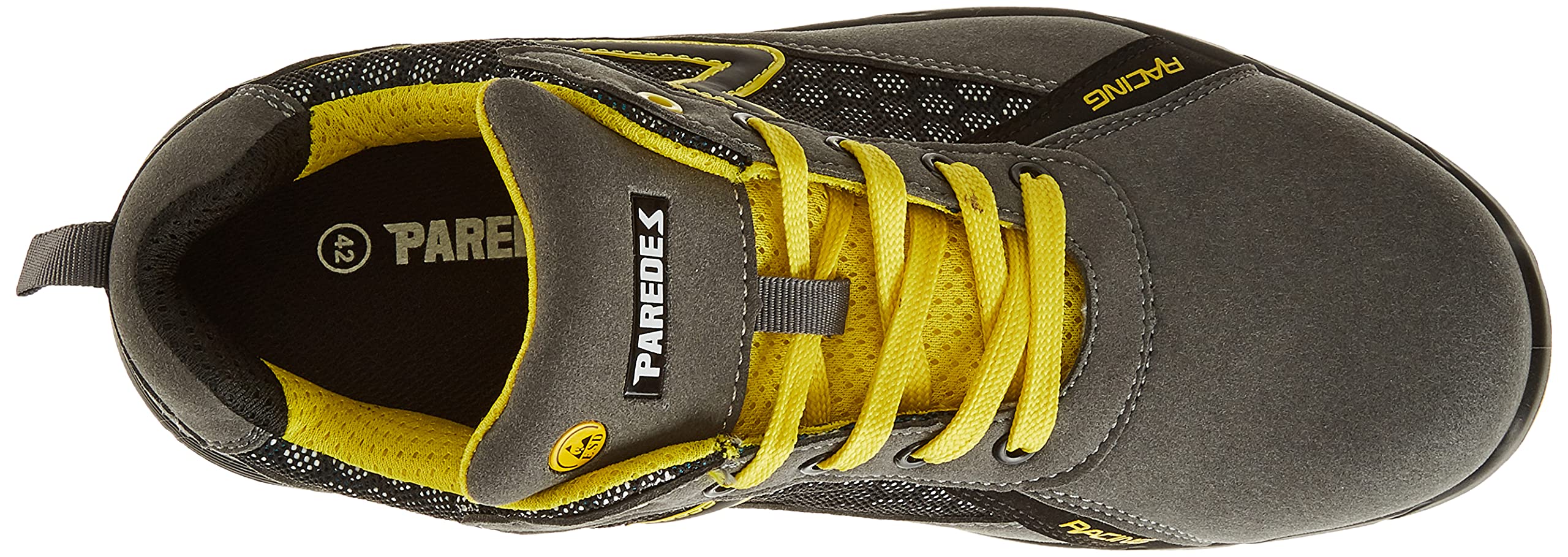 Paredes Deportivo Alonso Plus - S3 Ci HI ESD SRC - Color Gris y Amarillo - Talla 42