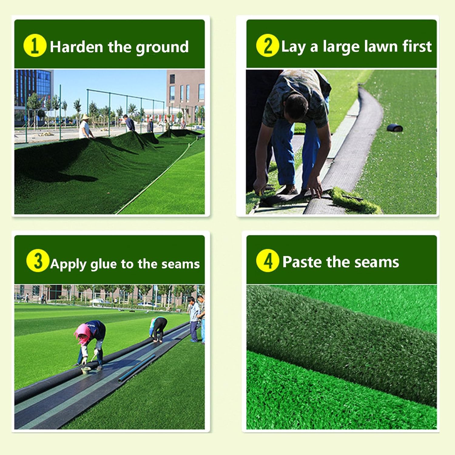 Artificial Grass Thick Turf, Indoor Outdoor Grass Rug Carpet, Artificial Grass Pet Outdoor Grass Rugs for Chicken Coop Pet Garden Lawn Indoor Outdoor (Red 4 Pack)