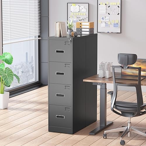 Miniatura 36 de Superday Archivadores de 3 cajones, archivador vertical de 18 pulgadas de profundidad con cerradura, archivador de bloqueo para oficina en casa