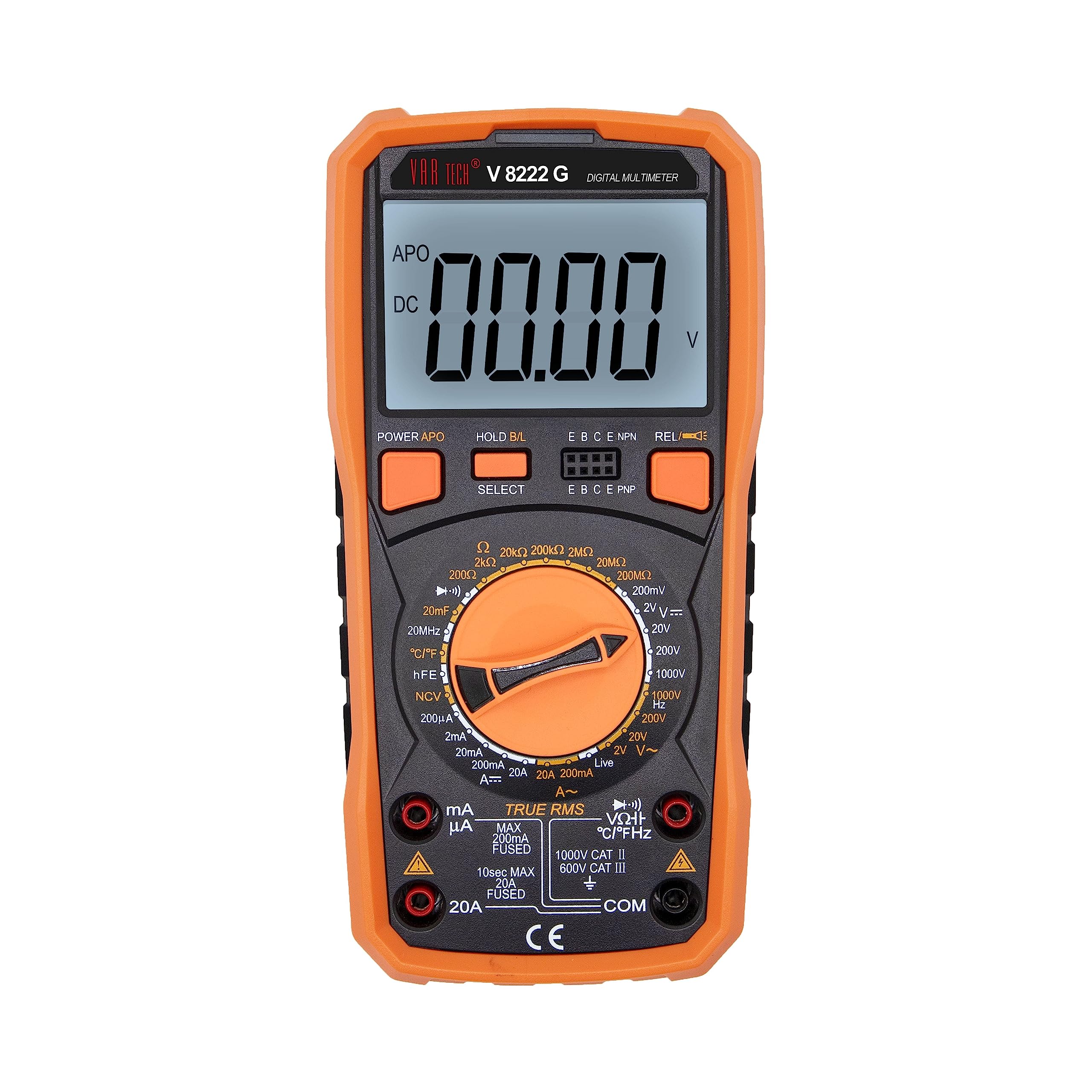 See full amazon price history chart for VAR TECH V 8222 G New True RMS Digital Multimeter 1000 V AC DC 20 A AC DC Heavy duty with Capacitance Frequency Temperature NCV Torch etc VAR TECH V 8222 G New True RMS Digital Multimeter 1000 V AC DC 20 A AC DC Heavy duty with Capacitance Frequency Temperature NCV Torch etc (B0CCJMXH61) Amazon Price History, Amazon Price Tracker