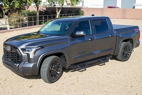 Miniatura 5 de Raptor Series Magnum RT Drop Steps - Estribos negros compatibles con Tundra CrewMax 2022-2025 4 puertas completas