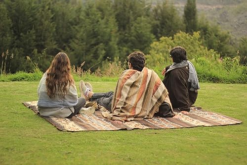 Miniatura 5 de Manta de lana de alpaca Manta de tamaño individual 70 x 45 pulgadas Manta suave, hipoalergénica y transpirable Manta ligera y cálida Cama sofá,