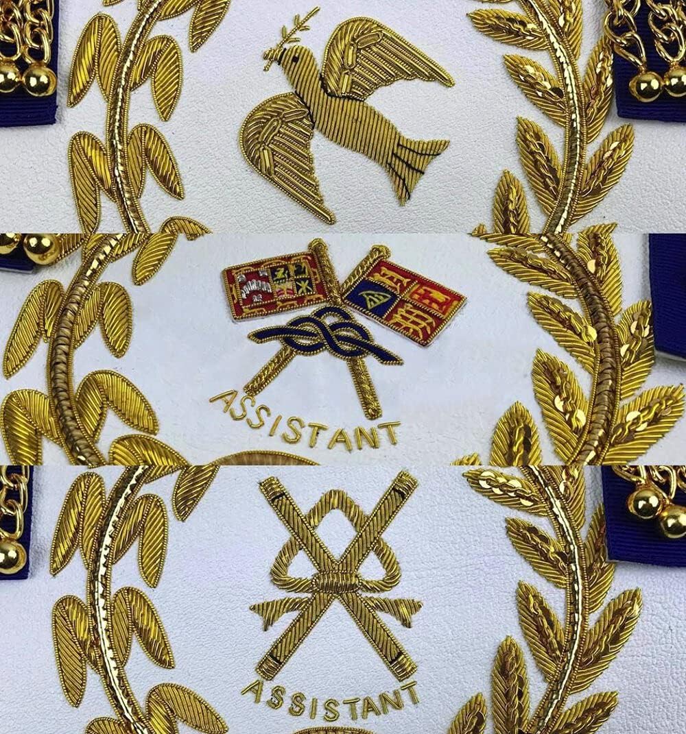 BRICKS MASONS Craft Grand Officers Full Dress Apron