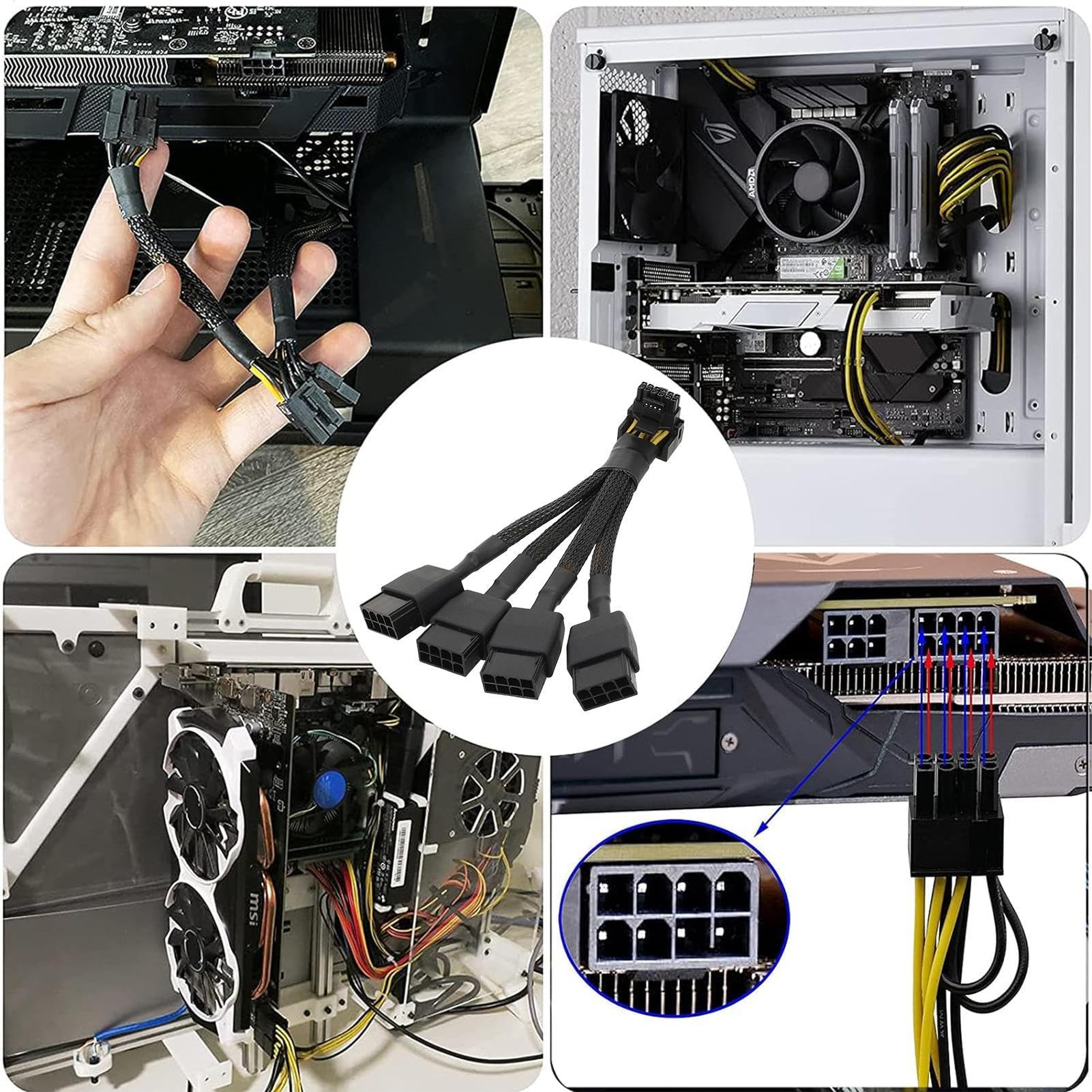 12VHPWR 90 Degree Adapter 16 Pin GPU Power Connector 450W Power Adapter for 12 4pin RTX 3090Ti 4070Ti 4080 4090 Graphics Card GPU