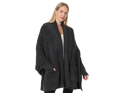 Barefoot Dreams CozyChic(r) Cable Weave Blanket Wrap Women