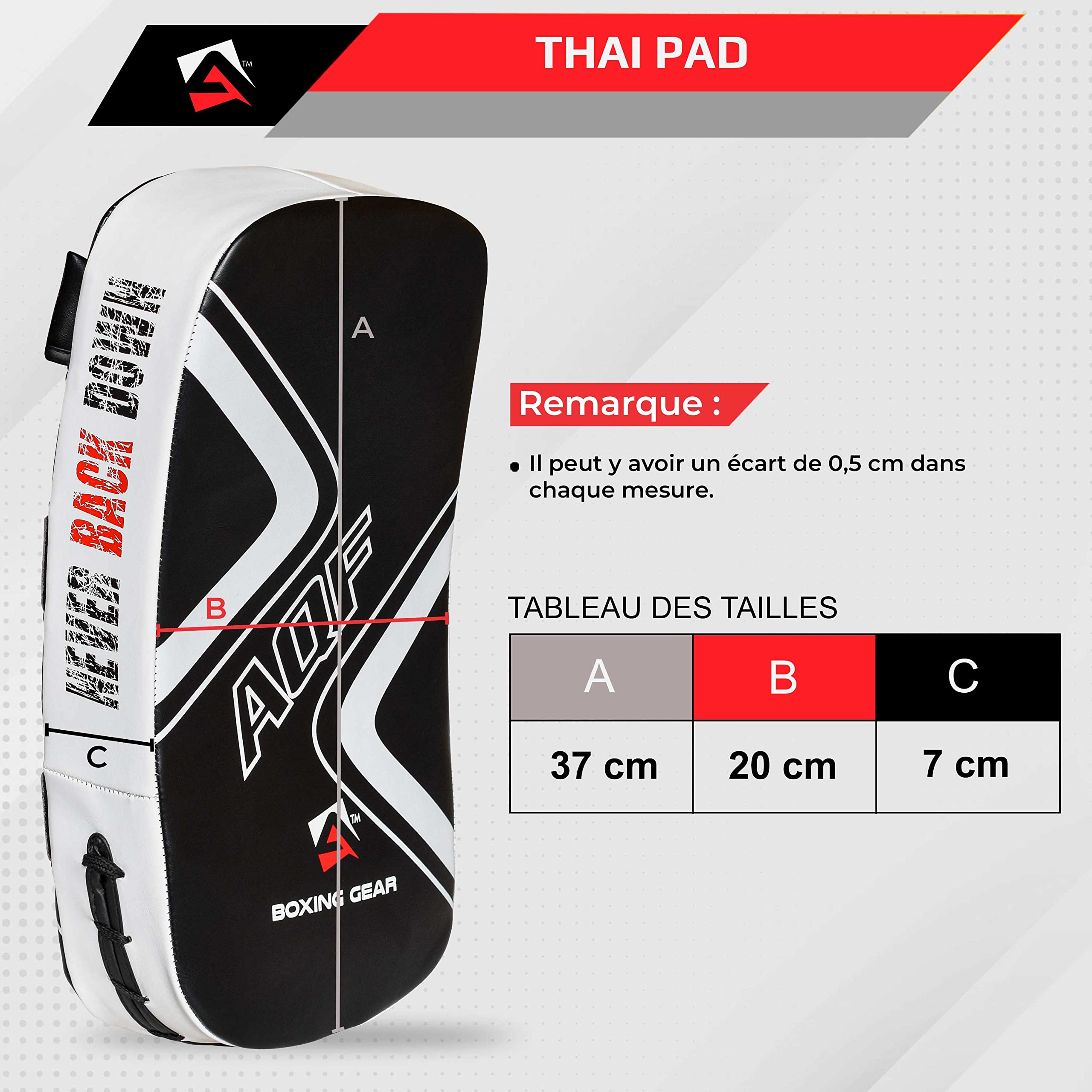 AQF Bouclier De Boxe Coussin De Bras Courbé pour Coups Thai Kick Boxing Focus Muay Gant De Protection pour Coups De Poings MMA