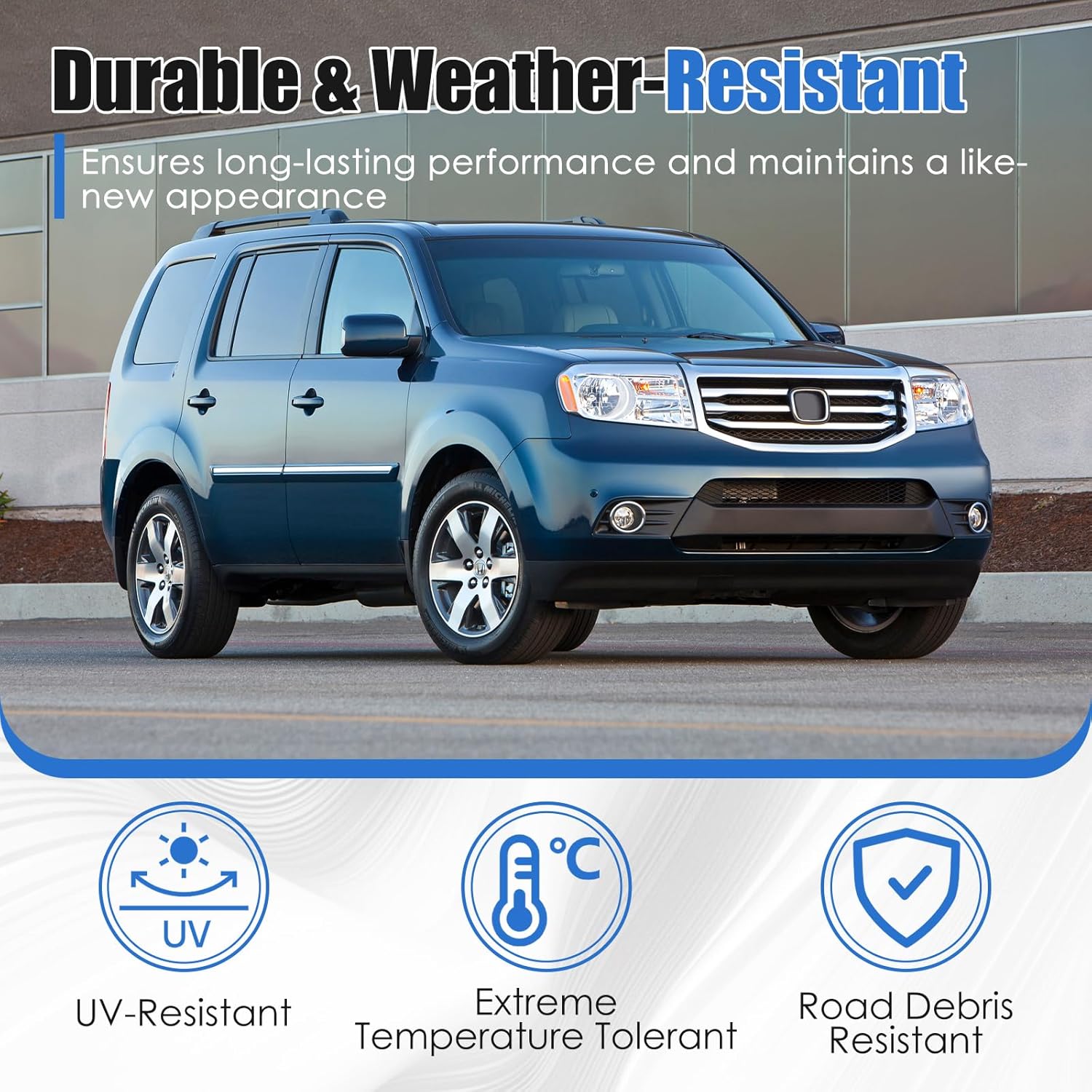A Pillar Windshield Trim Molding Garnish Assembly Fit for 2009-2015 Honda Pilot Replace# 73162-SZA-A01ZA 73152-SZA-A01ZA (Left & Right)
