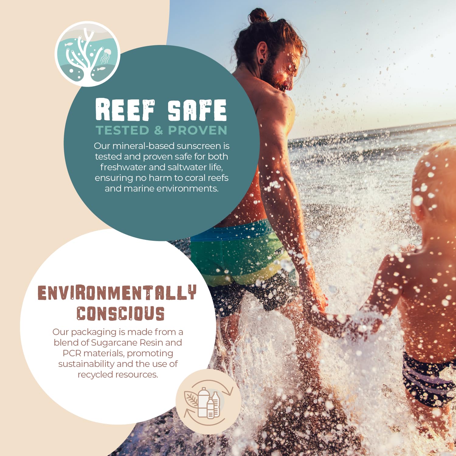 SPF 45 Reef Safe Mineral Sunscreen for Kids & Sensitive Skin with Non-Nano Zinc Oxide, Non Toxic Kids Sunscreen for Face & Body, Natural Organic Sunblock, Travel Size, Vegan 2.5 Fl Oz - Image 5