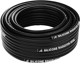 Manguera de radiador de silicona de 13 mm de diámetro interior de 2 capas, 2 metros de longitud, color negro