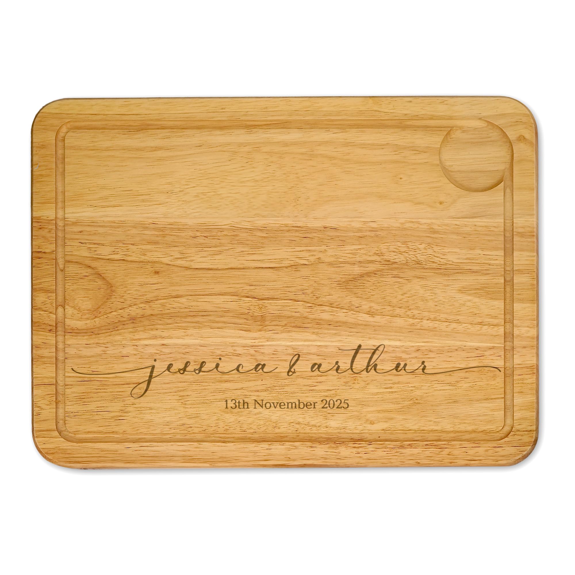 Personalised Name Engraved Large Wooden Chopping Board Cheese Board Serving Board Cutting Novelty Gift Birthday Christmas Housewarming Wedding