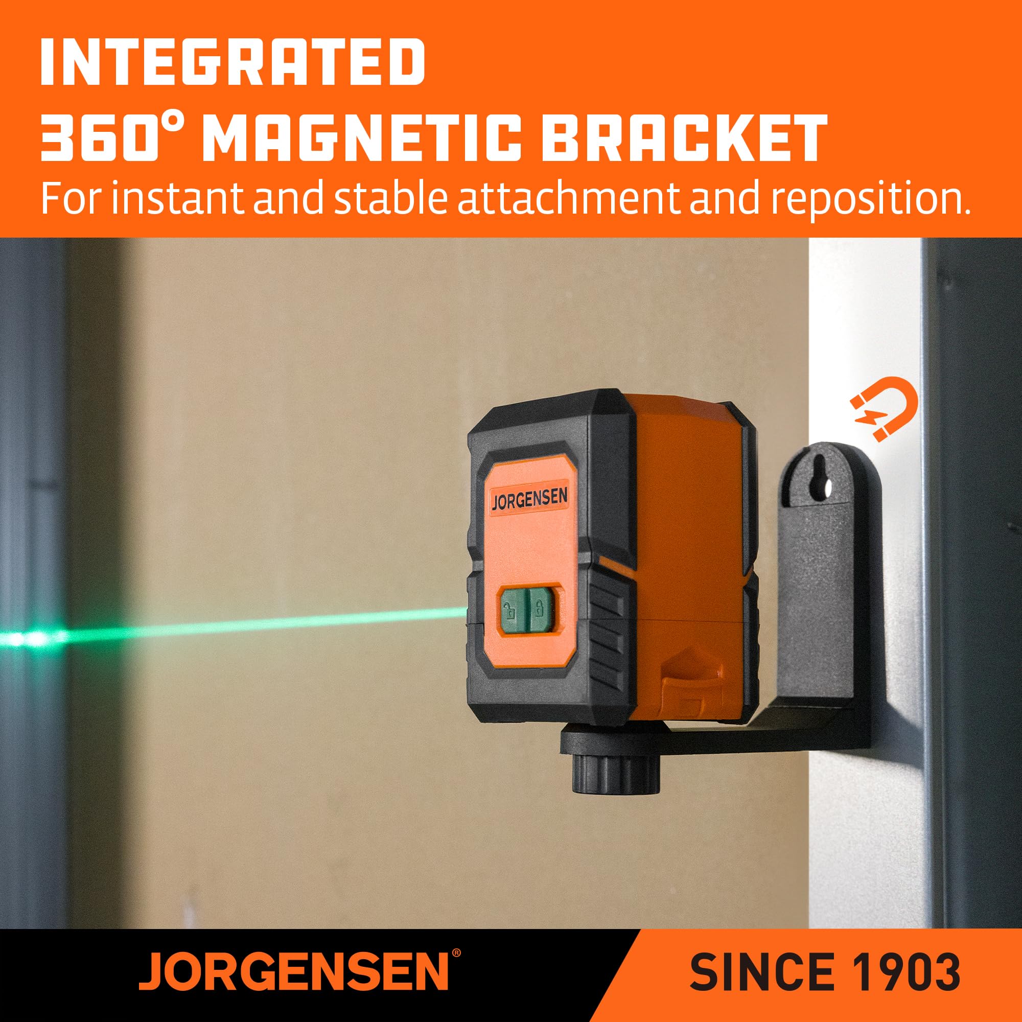 Jorgensen Laser Level - 100FT, Tripod Included -7 Jorgensen Laser Level - 100FT, Tripod Included -7